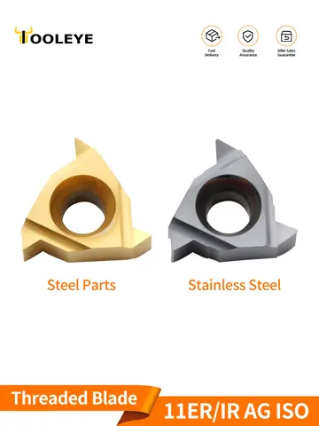 TOOLEYE 11ER 11IR A55 A60 Твердосплавные резьбовые вставки 0,5 0,75 1,0 1,25 1,5 1,75 2,0 2,5 ISO Инструменты с резьбовым лезвием из твердого сплава