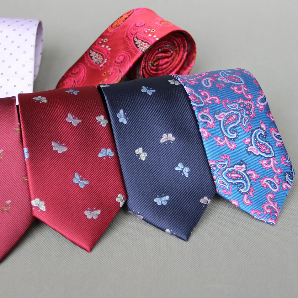 

7 см повседневные полиэстровый галстук для мужчин узкие галстуки для Свадьба Вечерние Узкие галстуки для женщин с принтом Мужские галстуки Шея галстук-бабочка галстук