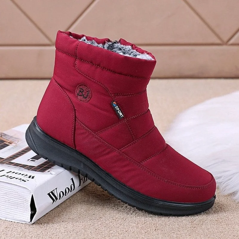 

New High-quality Cotton Shoes Thickened Velvet Women's Snow Boots Thick-soled Casual Waterproof Non-slip Short Boots Big 43