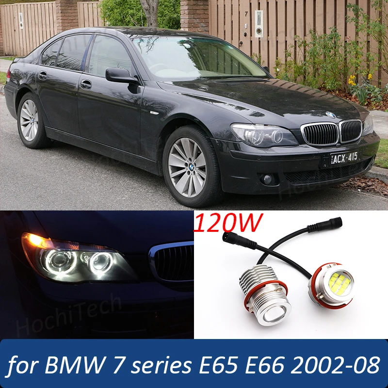 

120W Canbus LED Angel Eyes Marker Lights Bulbs for BMW 7 series E65 E66 745i 750i 760i 745Li 760Li 2002-2008 no error