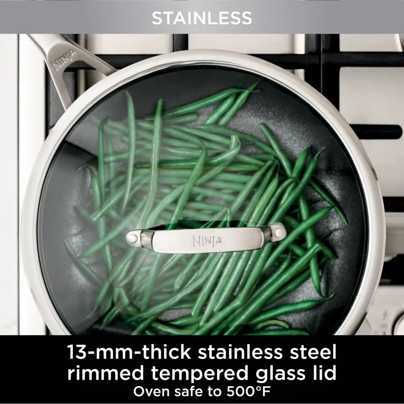 

Foodi™ NeverStick® Stainless 10-Piece Cookware Set -C69500