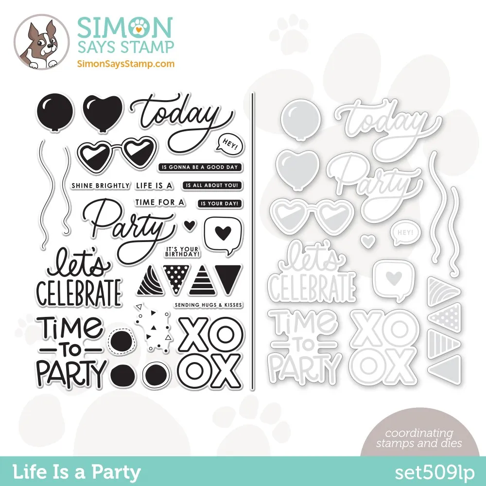 

Balloon Party Metal Cutting Dies and Stamps for Dies Scrapbooking Embossing Paper Card Template Album Craft Supplies Cut Die