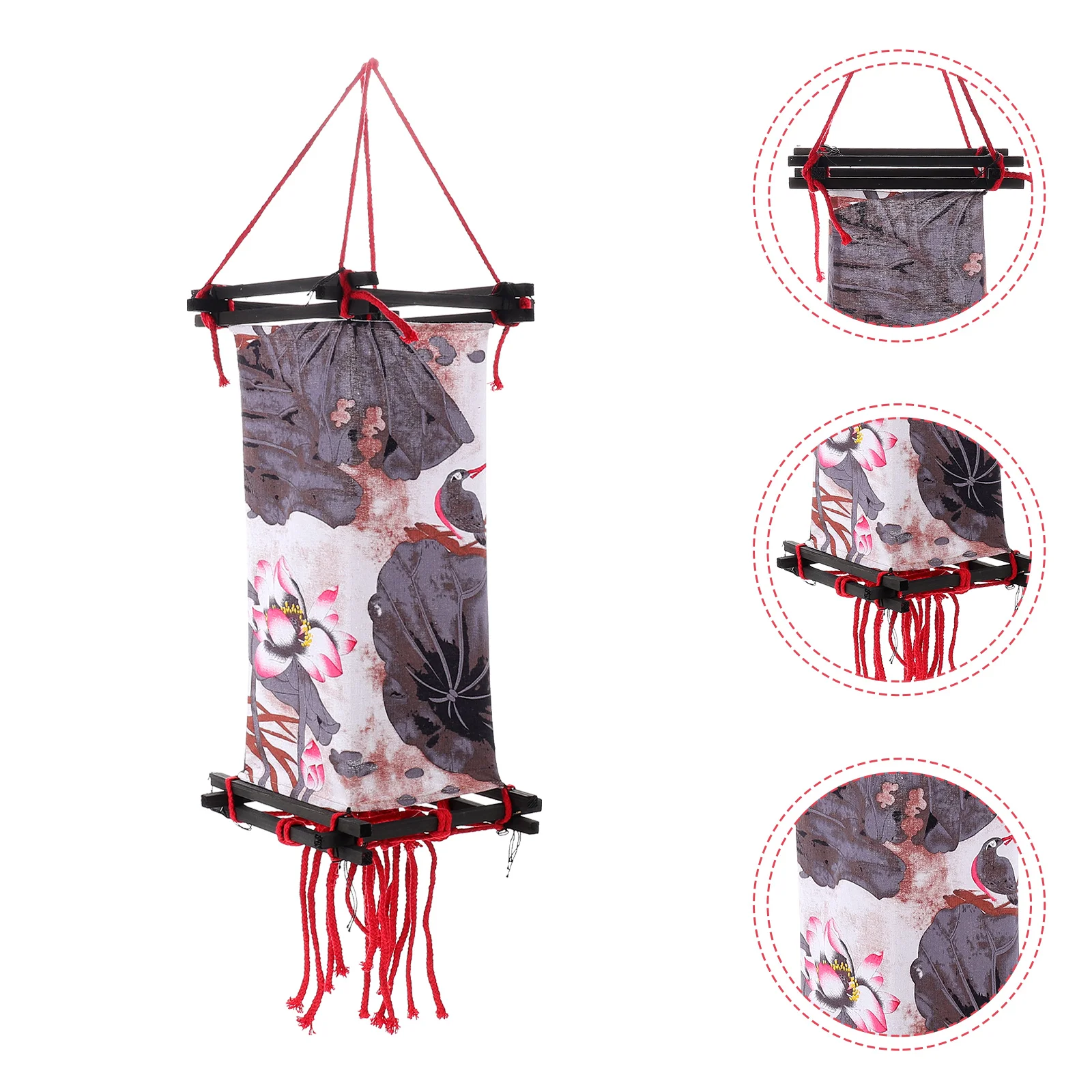 

Lamp Shades Shade Lantern Light Decor Vintage Bedroom Pendant Wall Chandelier Master Hanging Cover Chinese Fabric Ceiling