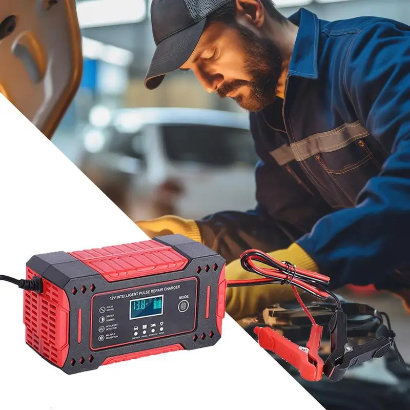 Автомобильное зарядное устройство портативное для автомобильного аккумулятора