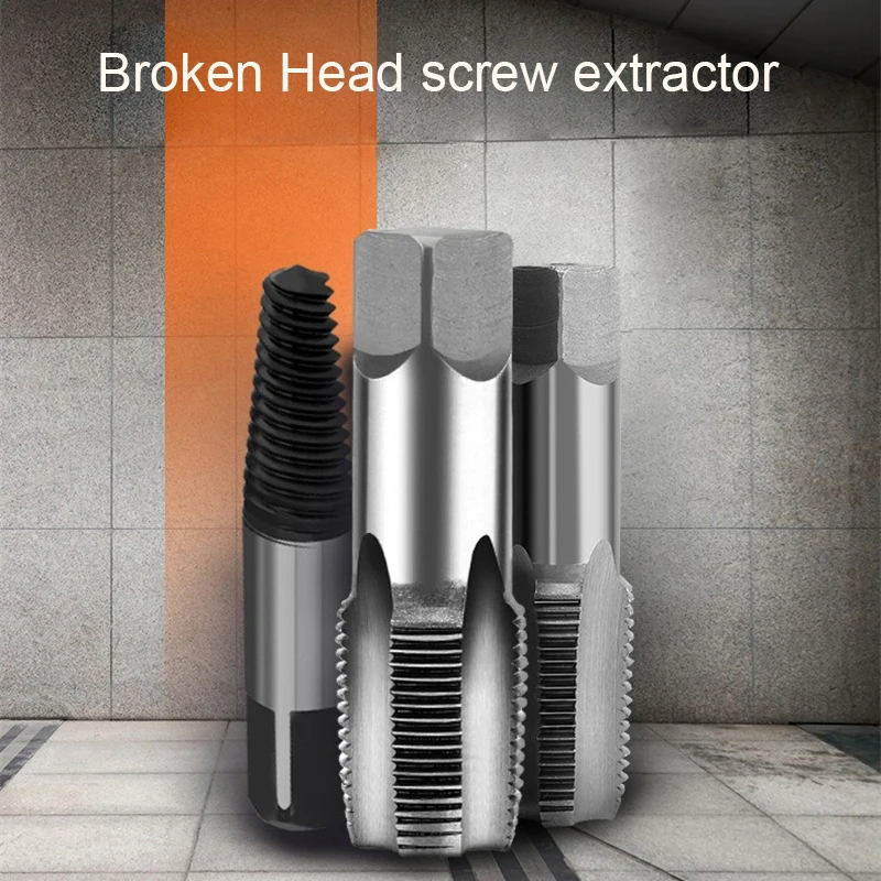 

Broken Head Screw Extractor Quickly No Slipping Booster Rod Strong Durable Hand Tool Taps Time Saving Fine Thread Screws Remover