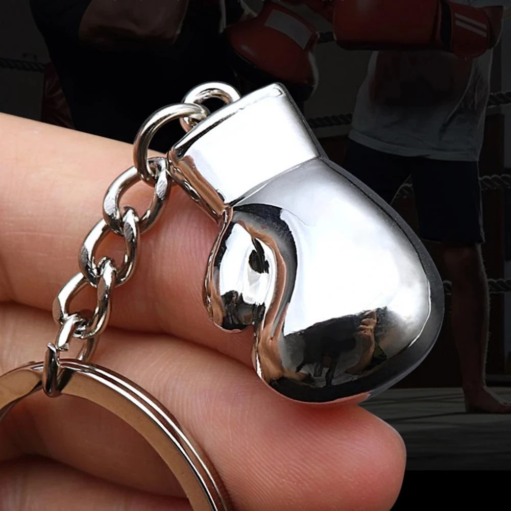 мужской брелок для ключей с подвеской в виде боксерских перчаток 3D металлический