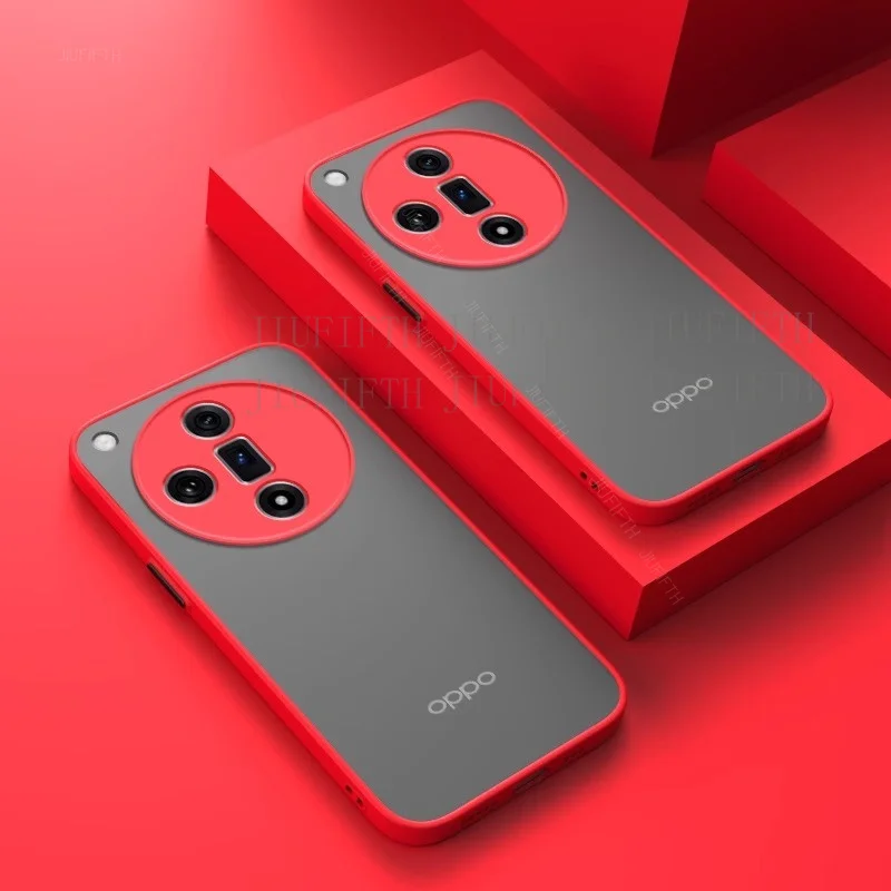 Shockproof Armor Matte Cases For Oppo Find X8 Pro X7 Ultra Soft TPU Bumper Hard Cover Capas On Orrs Opps Appo FindX8 X8Pro Capa
