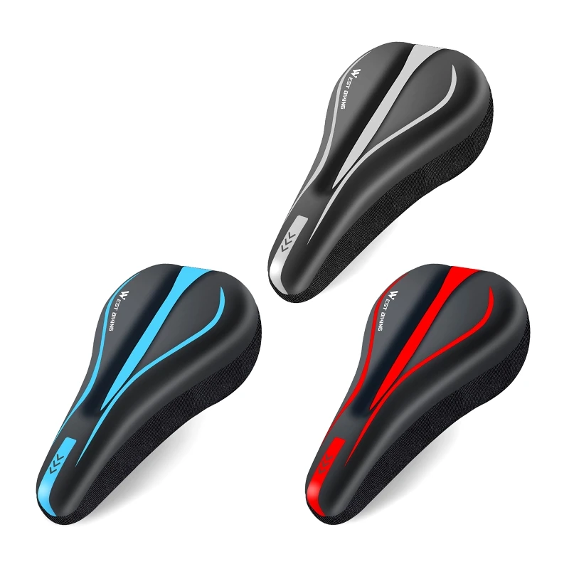 

Gel Bike Seat Cover Padded Soft Bike Seat Cushion Waterproof Cover Bike Saddle Cushion Covers for Mountain Road Bikes