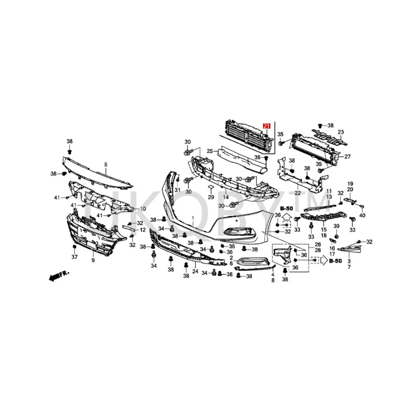 71300TVAA01 подходит для Ho nd a Accord воздушный клапан в сборе радиатора Нижняя