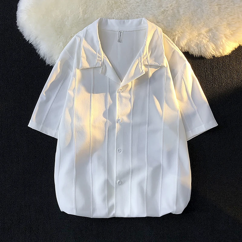 

Summer thin short-sleeved shirt versatile casual shirt loose