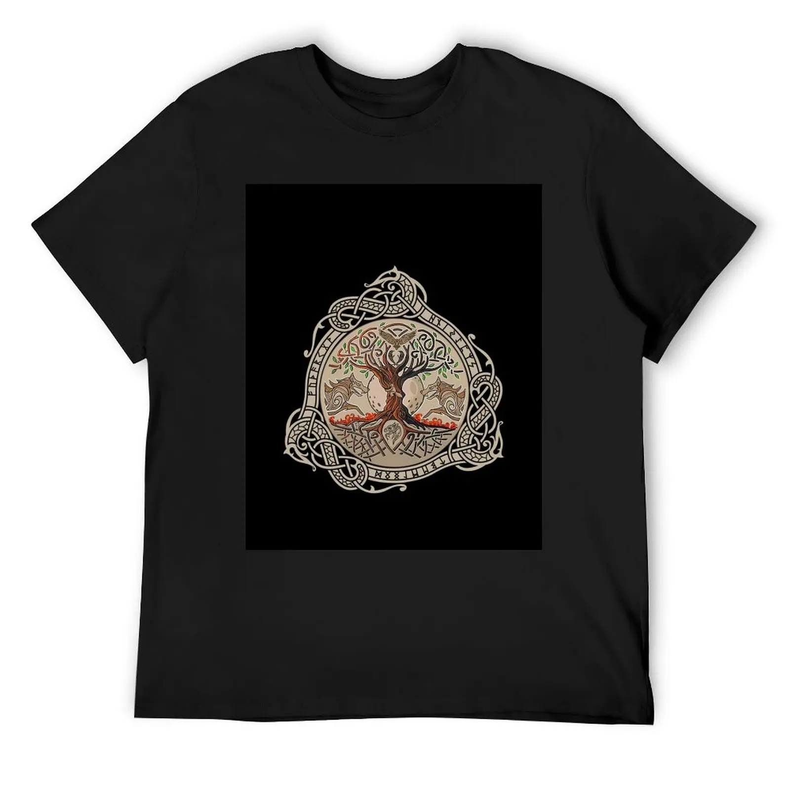 Футболка Yggdrasil Tree of Life с графикой рубашка на заказ летние футболки для мужчин