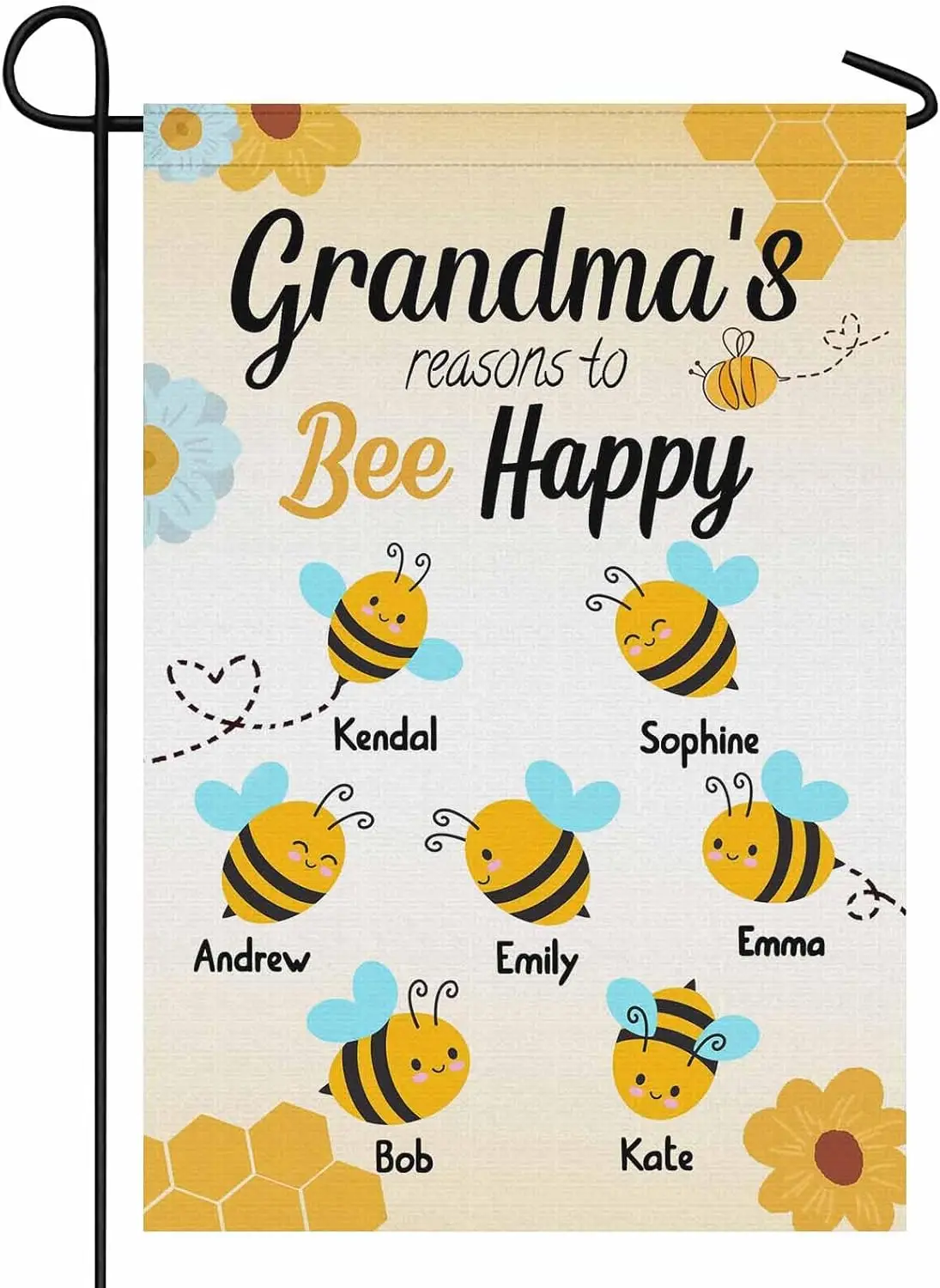 YESCUSTOM персонализированные флаги о бабушке Спущенный пчел с именами одушки