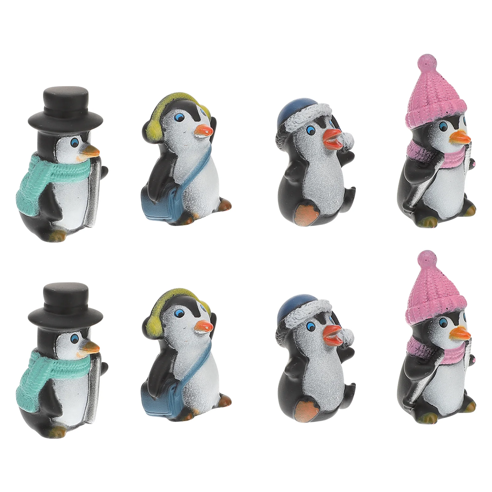

Penguin Mini Figurines Toys Decorbonsai Animal Cartoon Ornament Decorations Characters Figures Party Miniature Desktop Figure