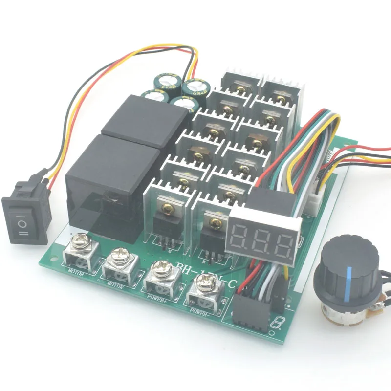 

DC motor governor brush motor forward and reverse switch digital speed scale 12v24v36v48v