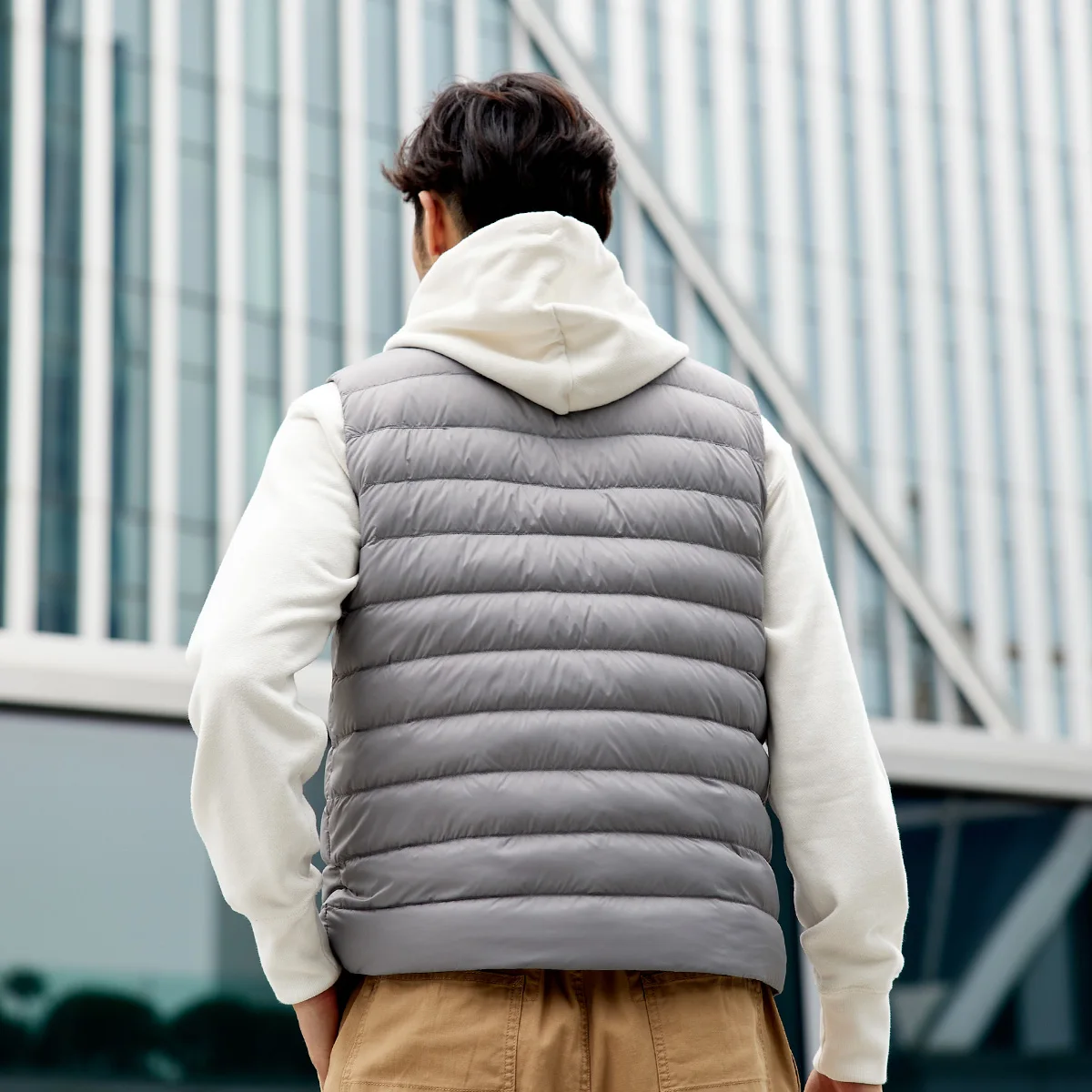 TANBOER Filling Power 600+ Anti-wrinkle Winter Vest Packable 90% Duck Down Sleeveless  Jakcet TF216023
