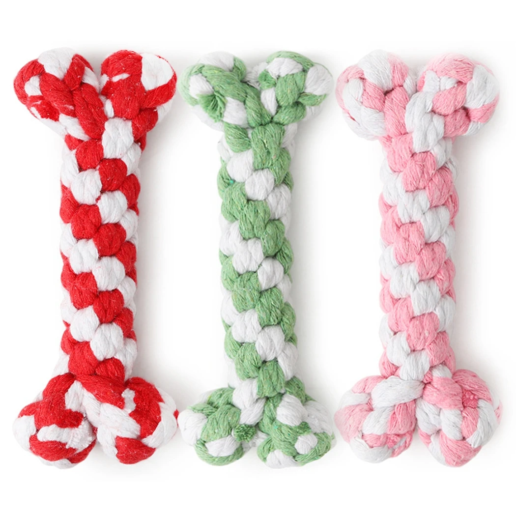 

Игрушки для собак, щенков, хлопковая детская игрушка, прочная плетеная игрушка для собак, оплетка для чистки зубов, трос для костей