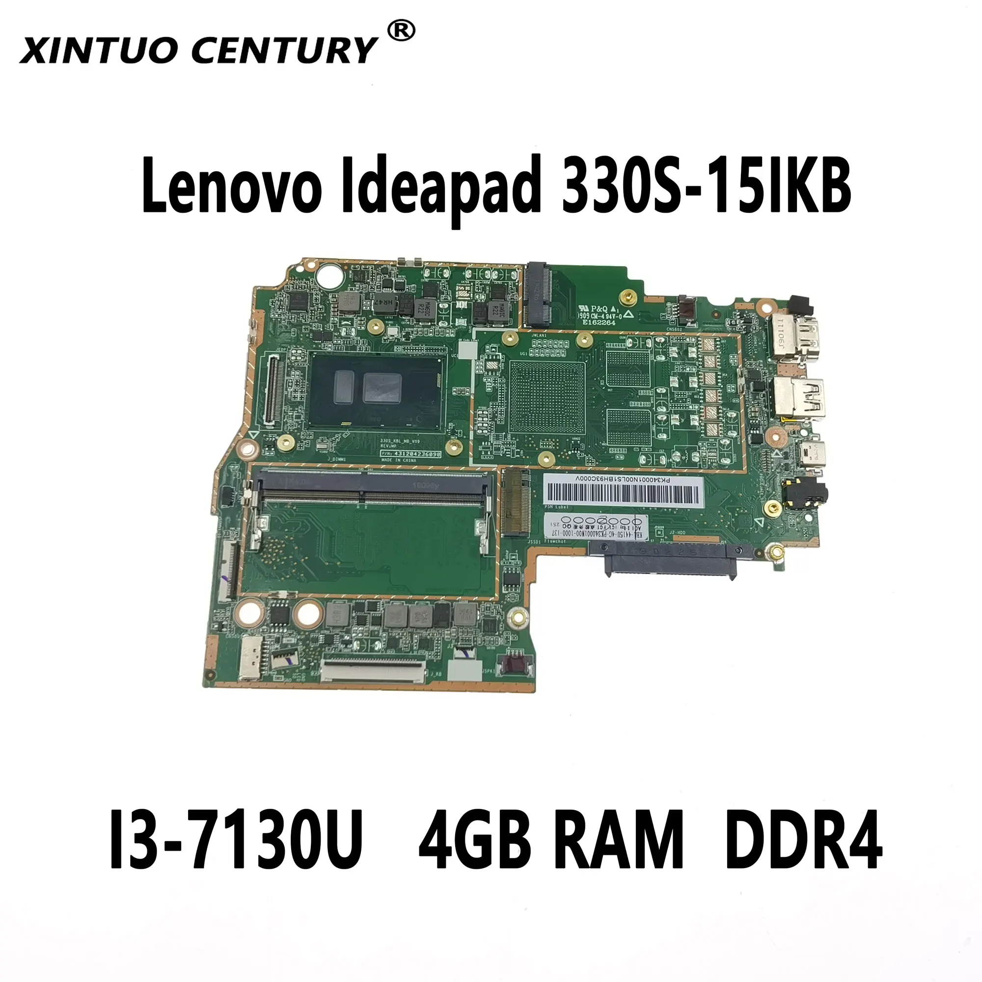 

Высококачественная материнская плата для ноутбука Lenovo Ideapad 330S-15IKB с процессором SR3JY I3-7130U 4GB-RAM DDR4 100%