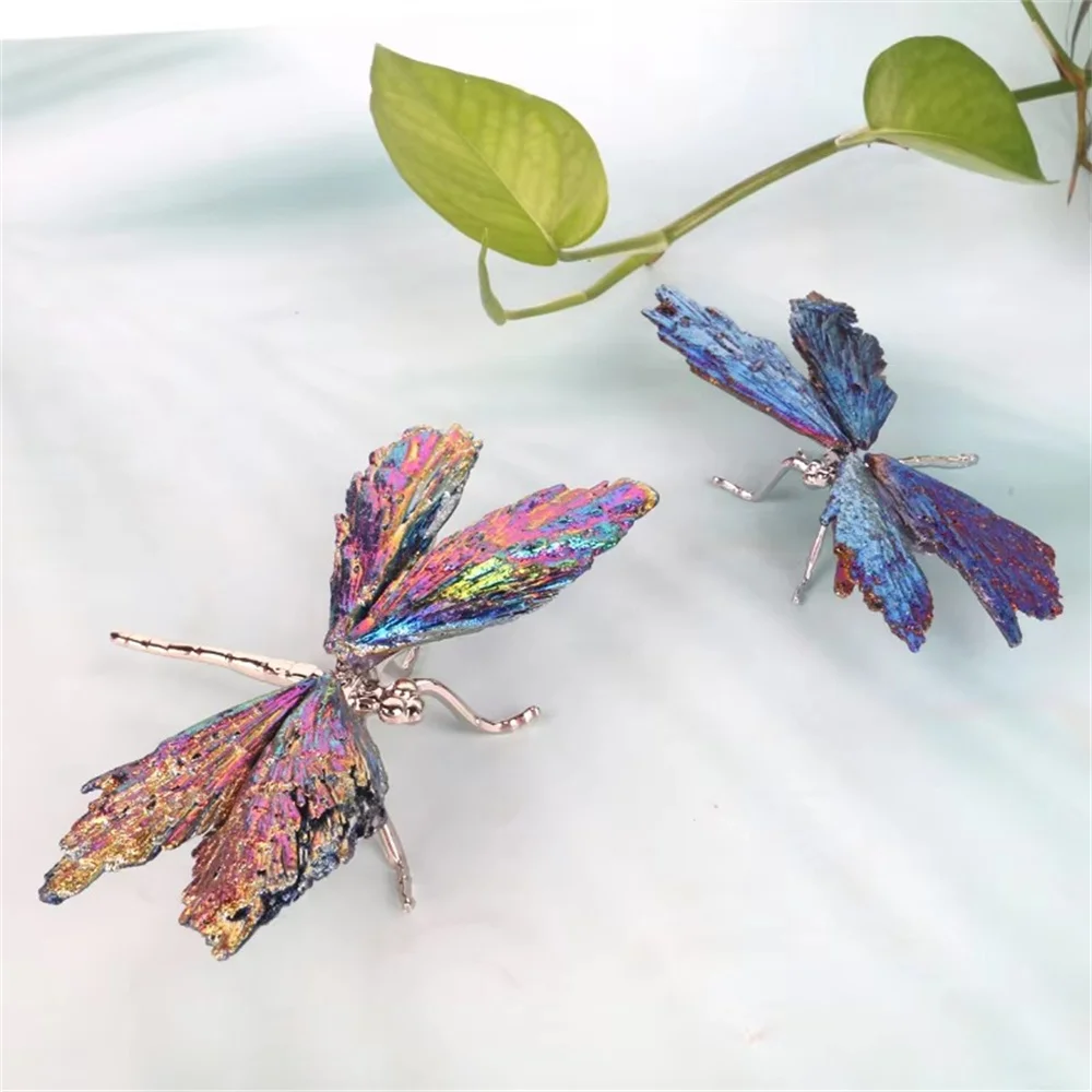 Хрустальная статуя бабочки с турмалином