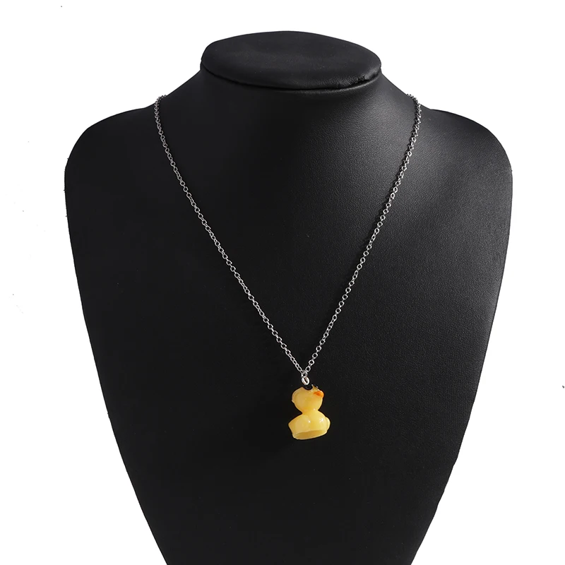 Aihua Новое 3D мультяшное ожерелье с желтой уткой для женщин и детей креативные