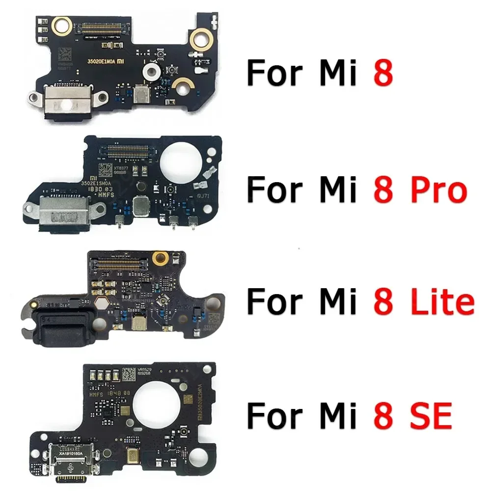 Зарядный порт для Xiaomi Mi 8 Lite SE Mi8 Pro зарядная плата Usb-разъем гибкий кабель замена