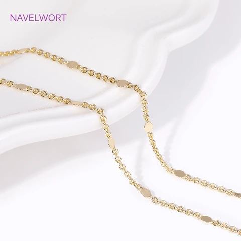 Золотые позолоченные цепи NAVELWORT для бижутерии