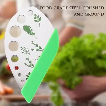 1Pcs Herb Stripper Stainless Steel Vegetable Leaf Remover Cutter Home Kitchen Peeling Tool 2