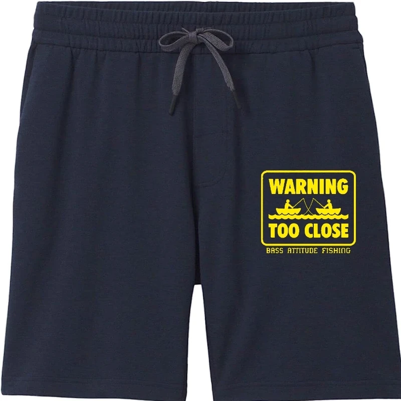 

Warning Too Close - Bass Attitude Fishing - Screen Printed Dual Blend Men's shortss Shorts man