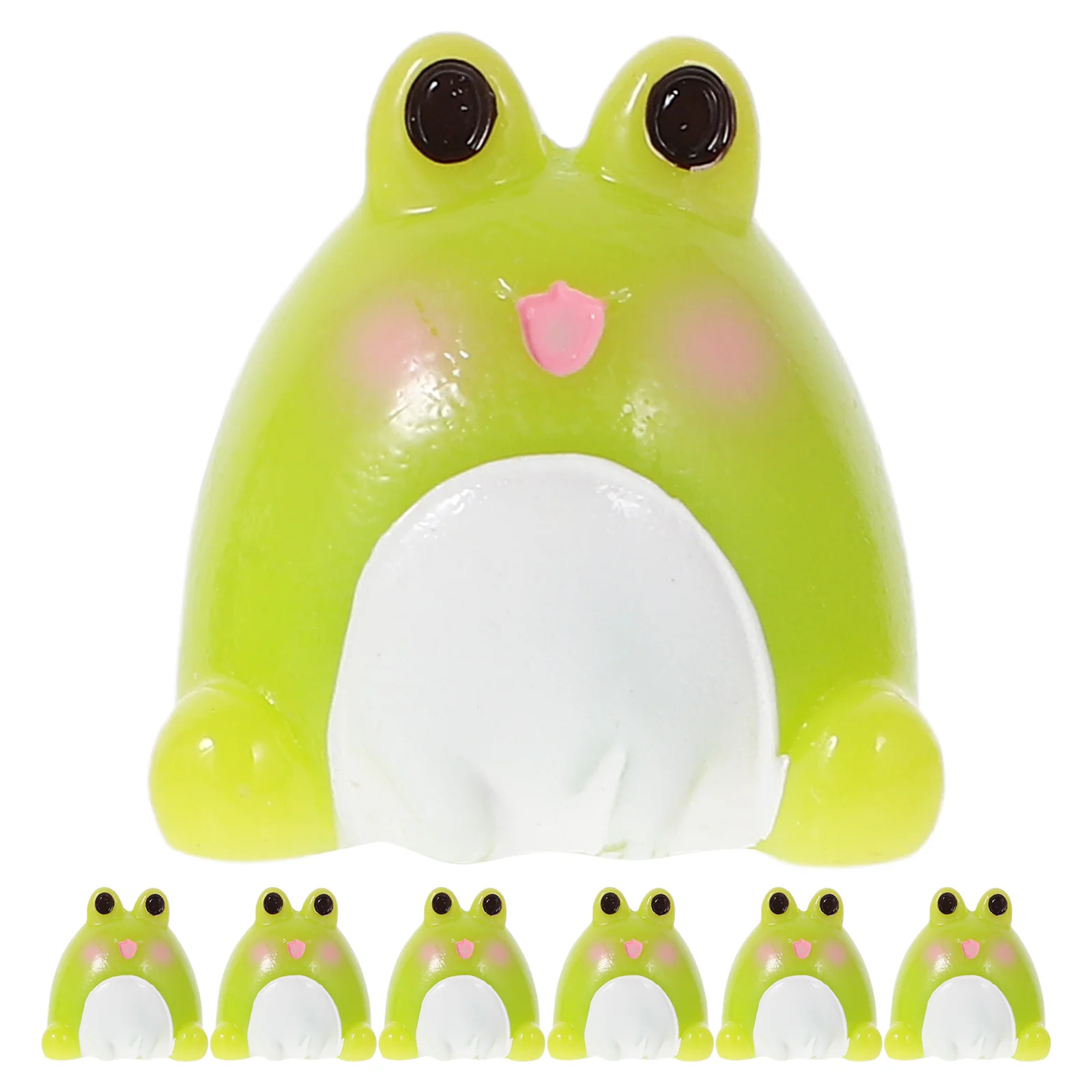 

20 Pcs Mini Frog Ornament Cake Decorations Resin Frogs Figurines Micro Landscape Miniature Animal Statue