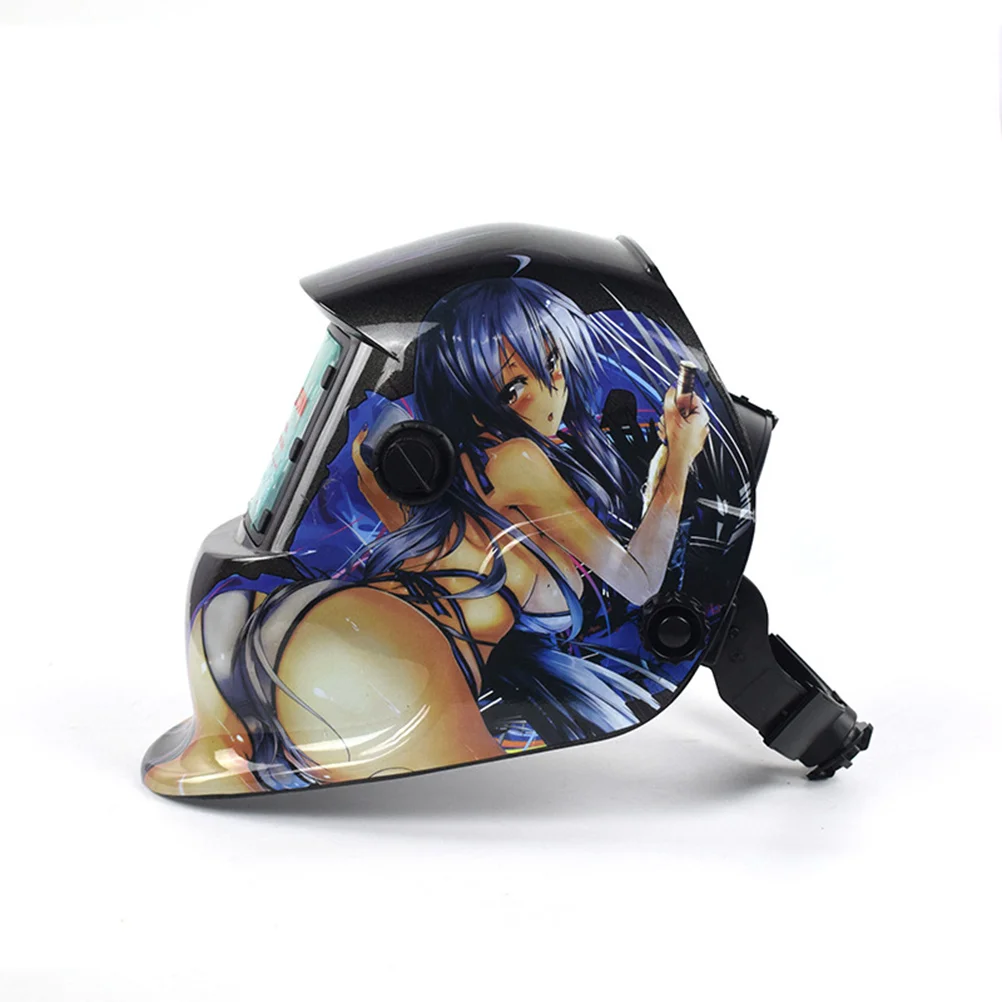 

1 PC Utility Portative Durable Solar Power PP Welding Helmet for Electrowelding Safety