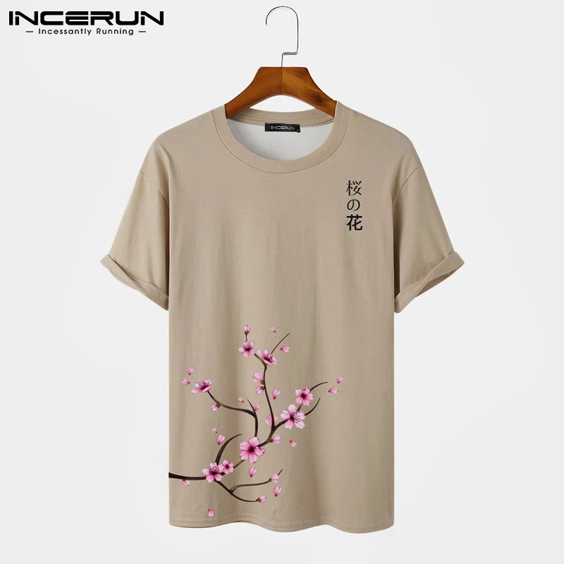 

Повседневная универсальная Новая мужская футболка с принтом Футболки в японском стиле уличная одежда стильная горячая Распродажа футболк...