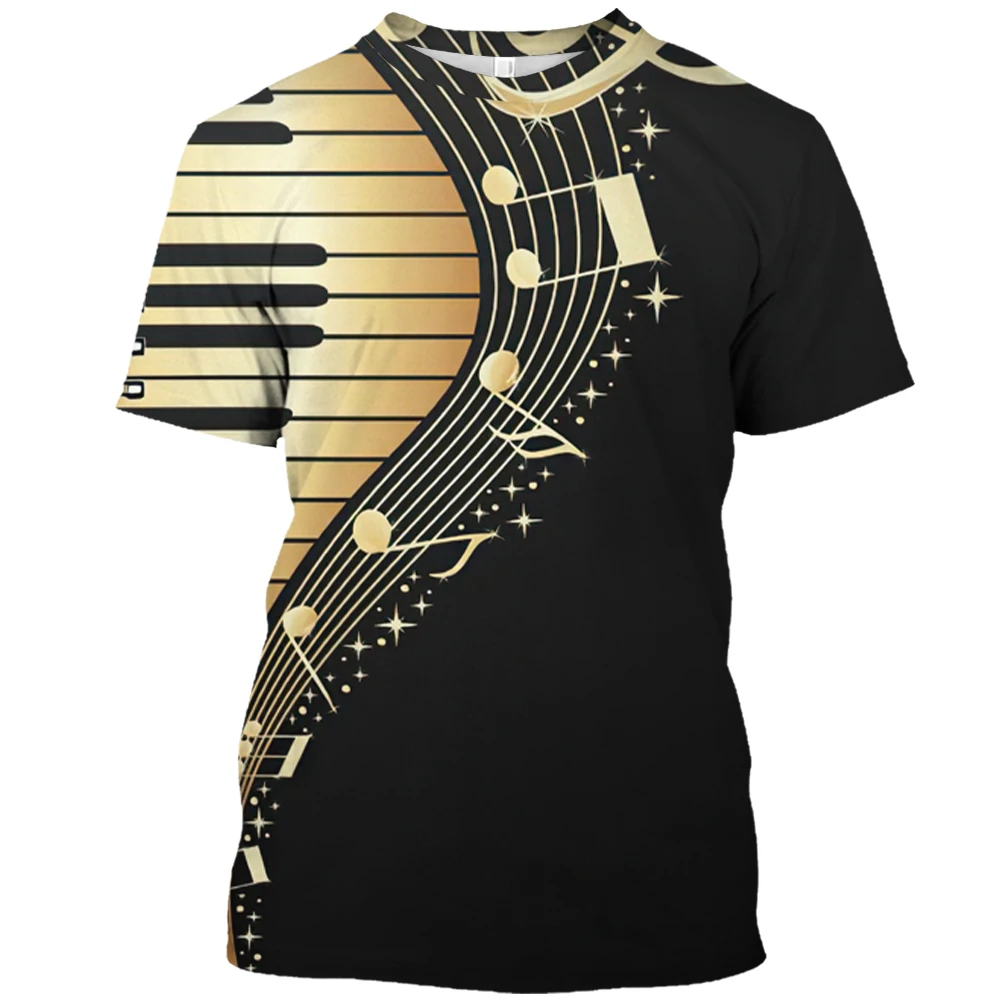 Fashion Musical Instruments Graphic T Shirts Music Party Sty