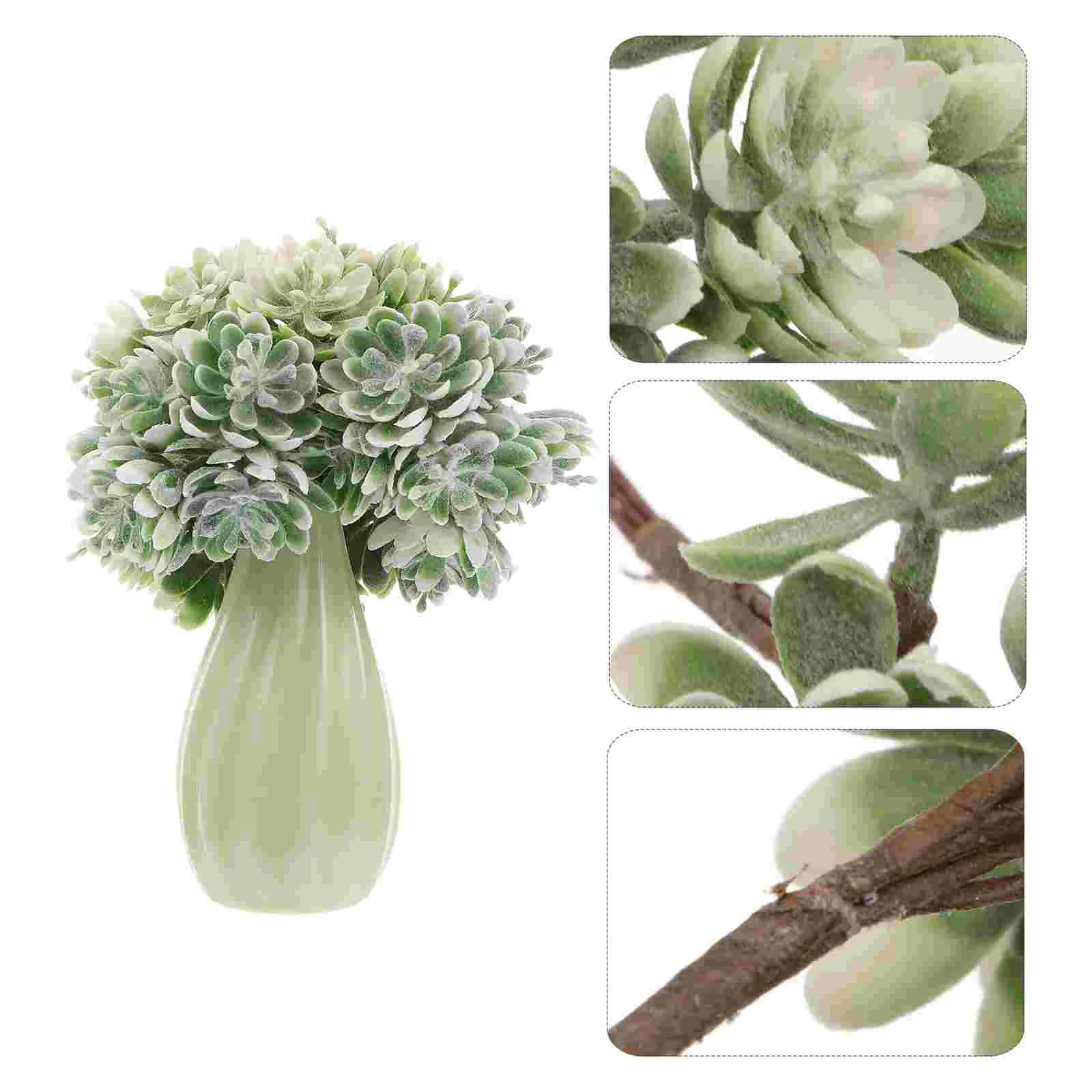 

Faux Greenery Branches Artificial Flower Plastic Home Decoration Simulation