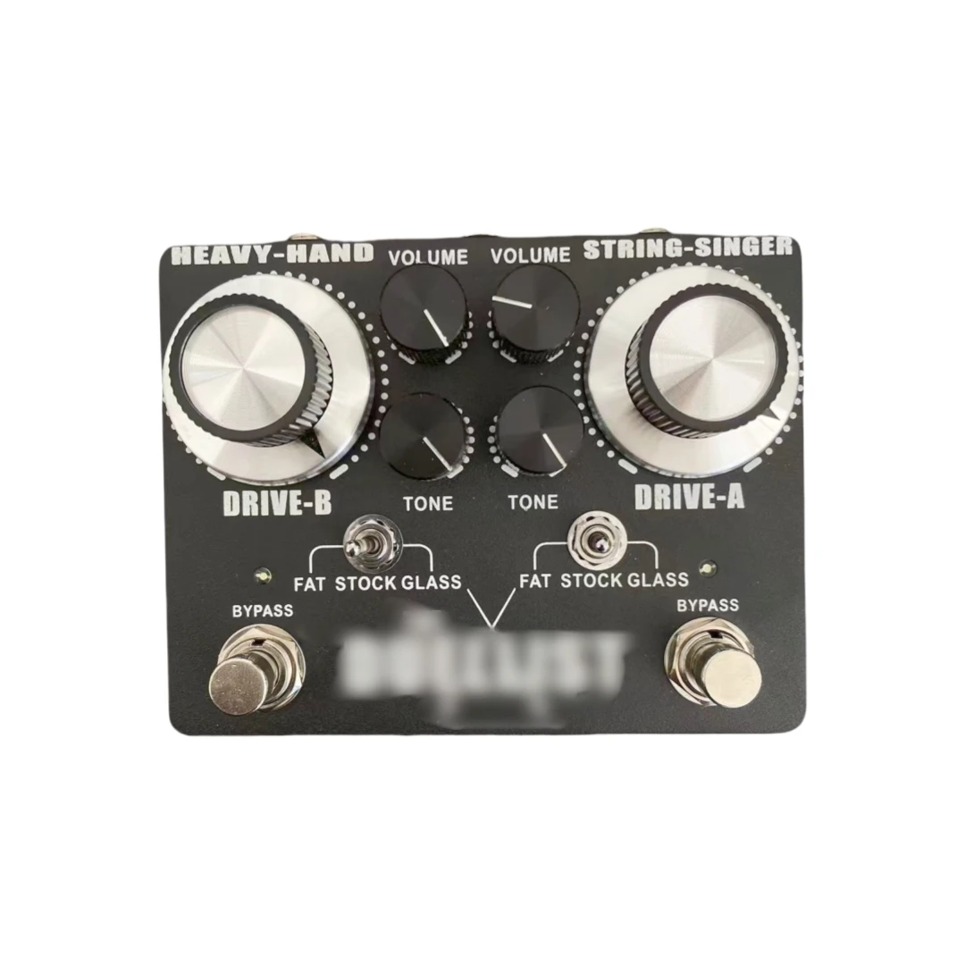 Фото Гитарная педаль LYR PEDALS Ly Rock King Tone Duellist Generation 2, черная, классическая, с двойным эффектом (скорость и дисторшн), True Bypass №1