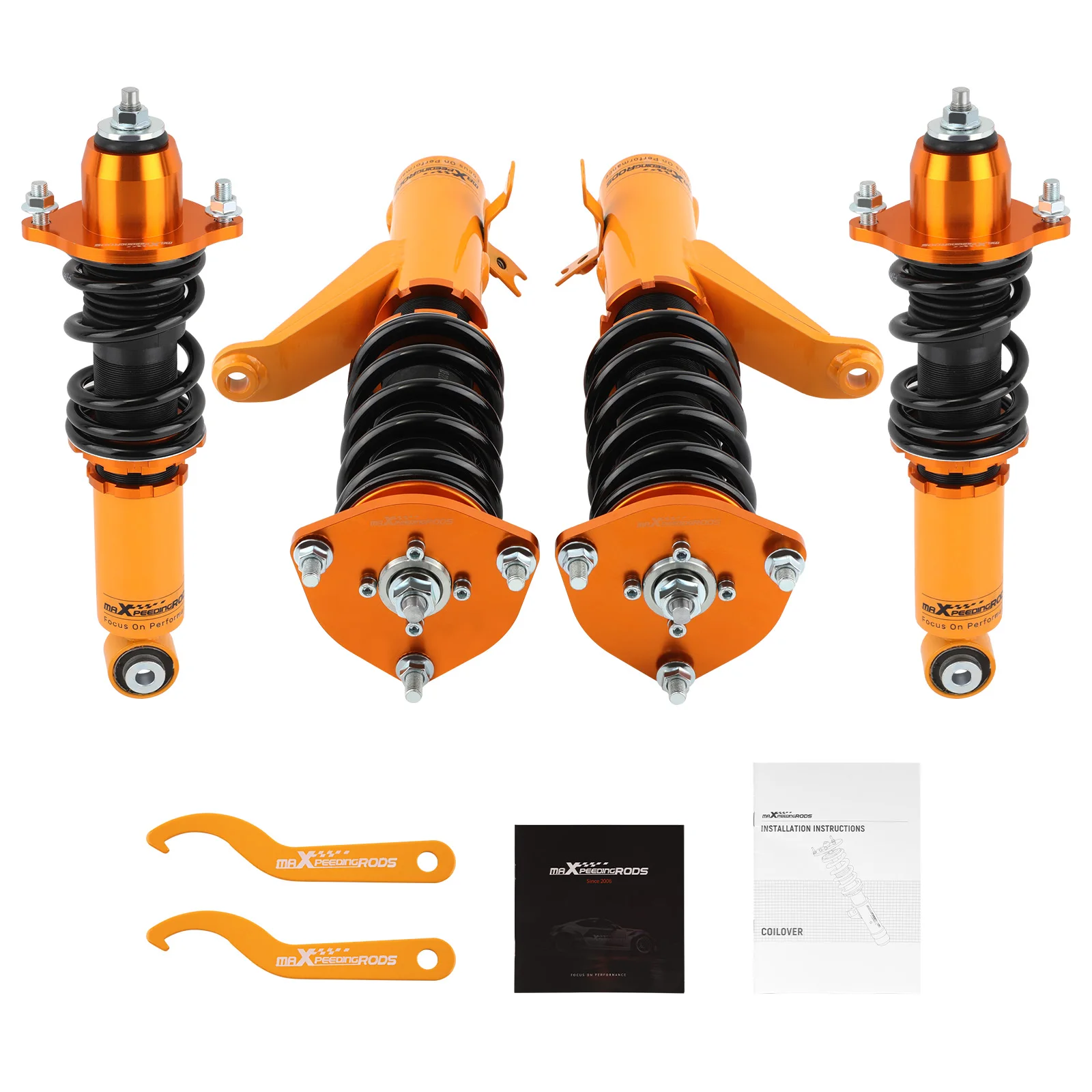 

MaXpeedingrods Coilovers Suspension Kit For Acura RSX Type-S Base 2002-06 Adjustable Height Coilovers Struts Coil Springs Struts