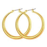 collare trendy big hoop earrings for women gift goldsilver color wholesale big earrings fashion jewelry e519