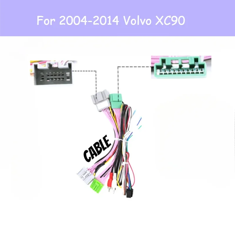 

Жгут проводов радио MAMSM, декодер шины CAN, 16-контактный разъем для 14-контактного OD-VOLVO-02, для автомобильного радиоприемника Volvo XC90 2004-2014 годов, мультимедиа