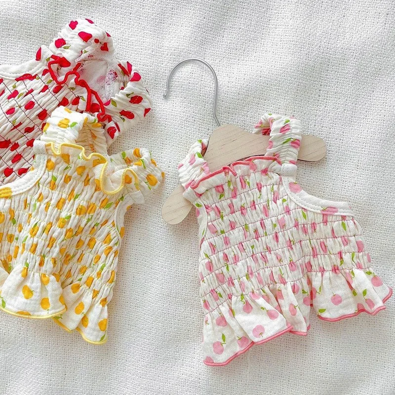 

2022 Small Dog Kitten Teddy's Dress Puppy Summer Clothes Pet Yorkshire Cat Spring Princess Skirt Sling Vest
