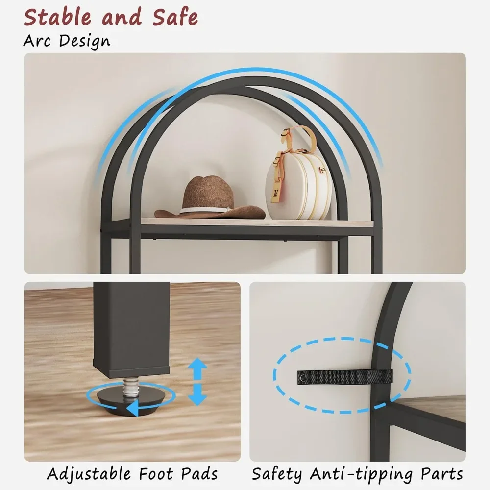 Книжная полка 4-уровневый арочный книжный шкаф открытые книжные полки высотой 71 3