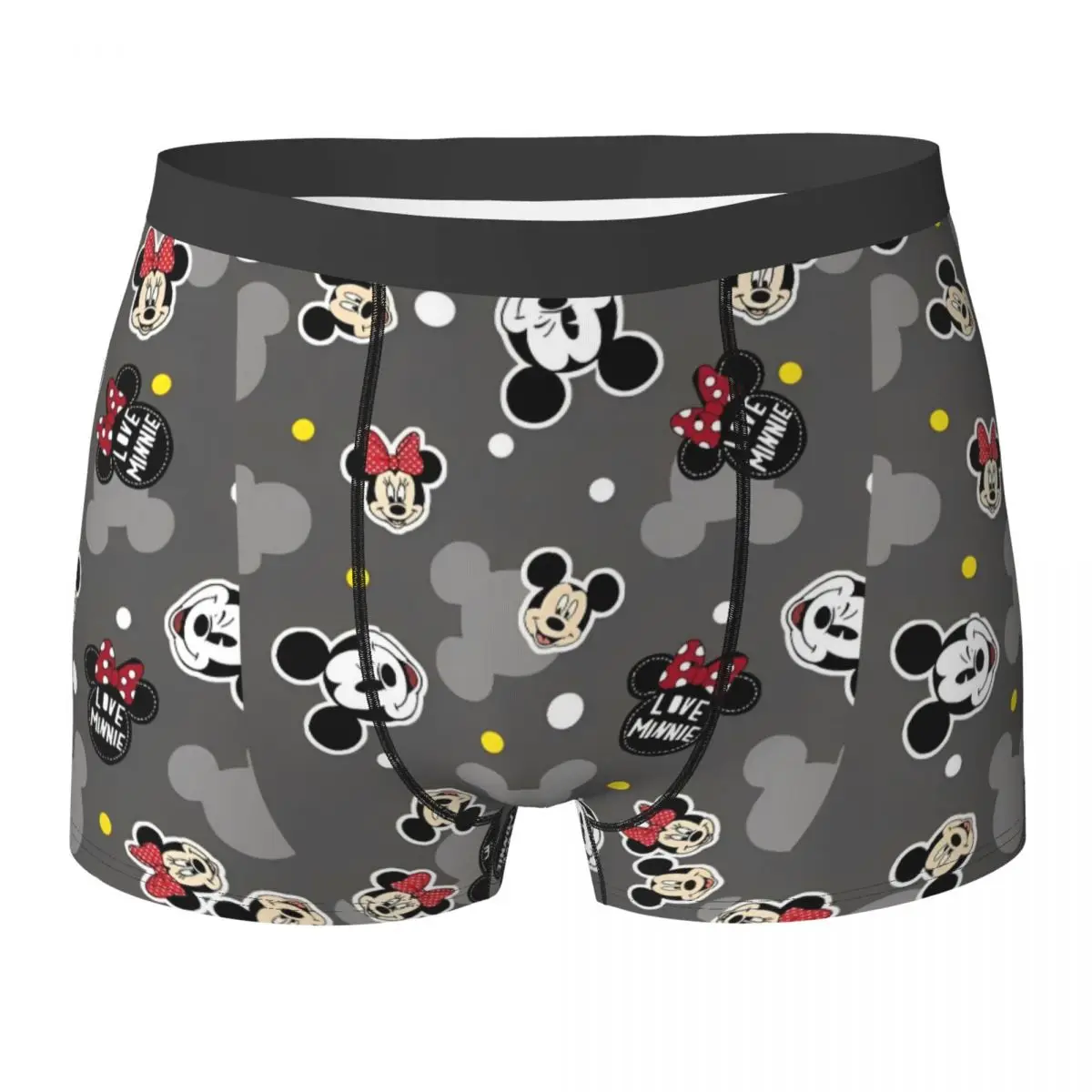 Нижнее белье с Микки Маусом шорты-боксеры принтом мужские трусы высокого