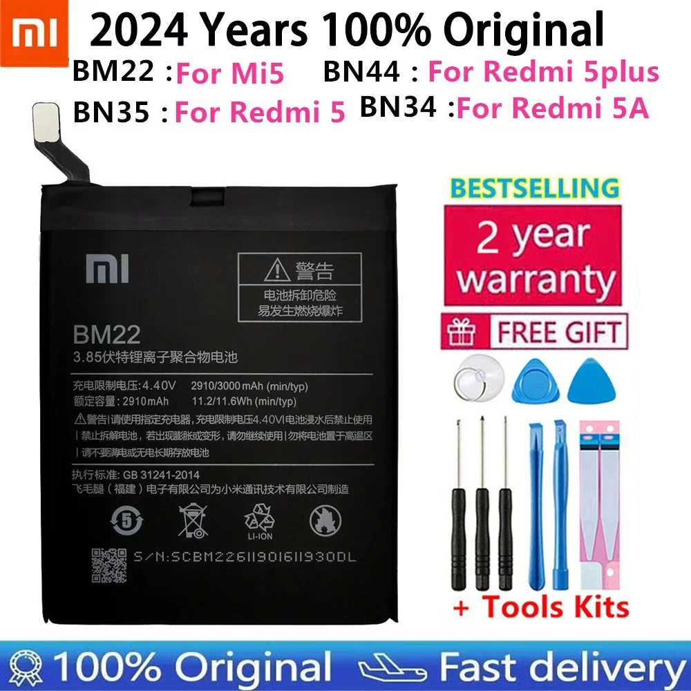 Оригинальный датчик температуры аккумулятора для Xiaomi 5 Mi5 BM22/Redmi 5A 5.0' BN34/Redmi 7