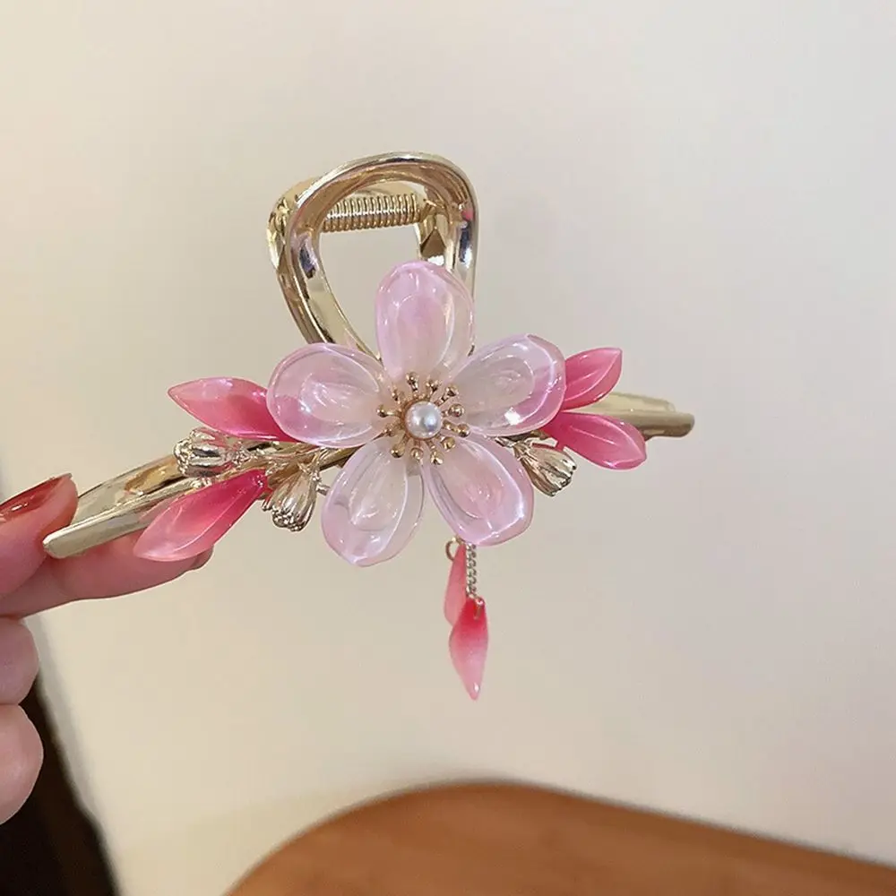 

Clip Girls Bell Orchid Flower Chinese Style Headwear Female Hair Accessories Tassel Hair Claw Ancient Style Hair Clip