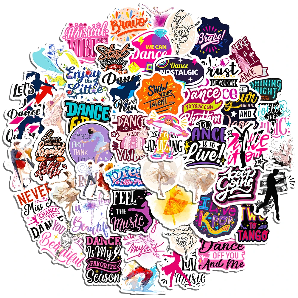 

10/50Pcs танцы милые розовые девушки различных наклейки граффити скрапбукинга ноутбука настенные шлемы багажа DIY комиксы подарки