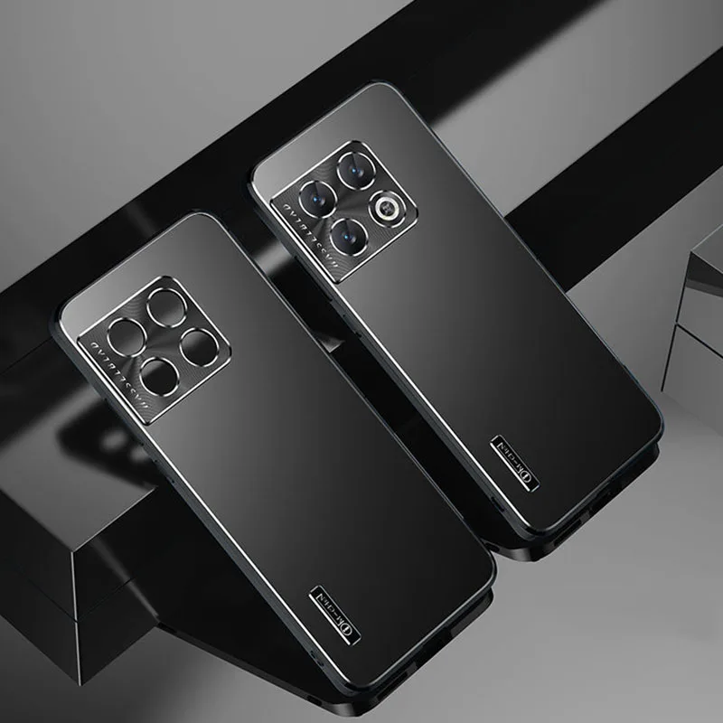 

For OnePlus 10 Pro Mobile Phone Case Metal Shell For 1+10 OnePlus10 Pro Cover Protective Sleeve Straight Edge Matte Frosted Case
