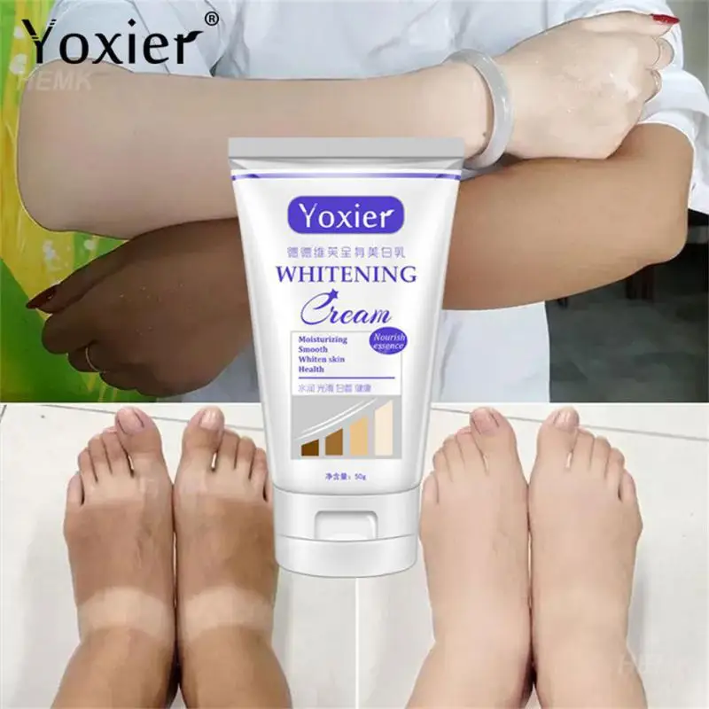 

Yoxier Whitening Cream Moisturizing Remove Pigmentation Improve Arm Armpit Ankles Elbow Knee Body Dull Brighten Skin Care 50g