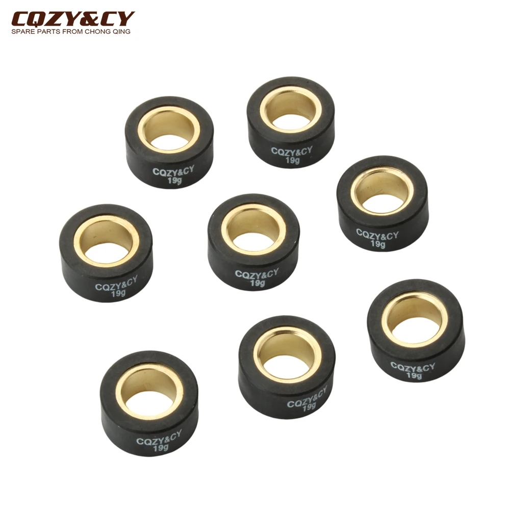 

8 шт. Вариатор, гоночные роликовые грузы 19 г 26x13 мм для Malaguti Madison K Rst 400cc, запчасти для двигателя скутера, мотоцикла