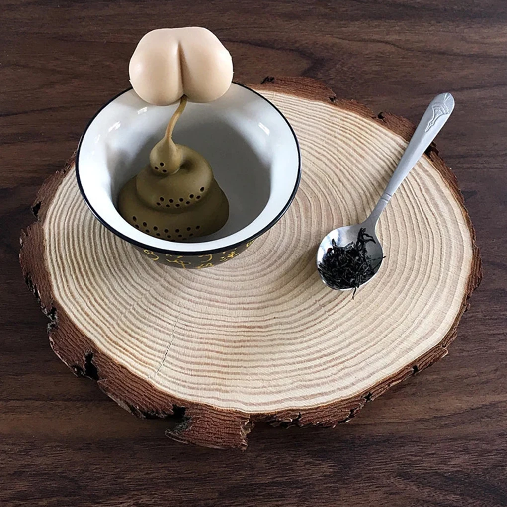 

Poop Shaped Heat-resistant Silicone Tea Infuser Funny Presents Herbal Bag Coffee Filter Diffuser Teaware Strainer