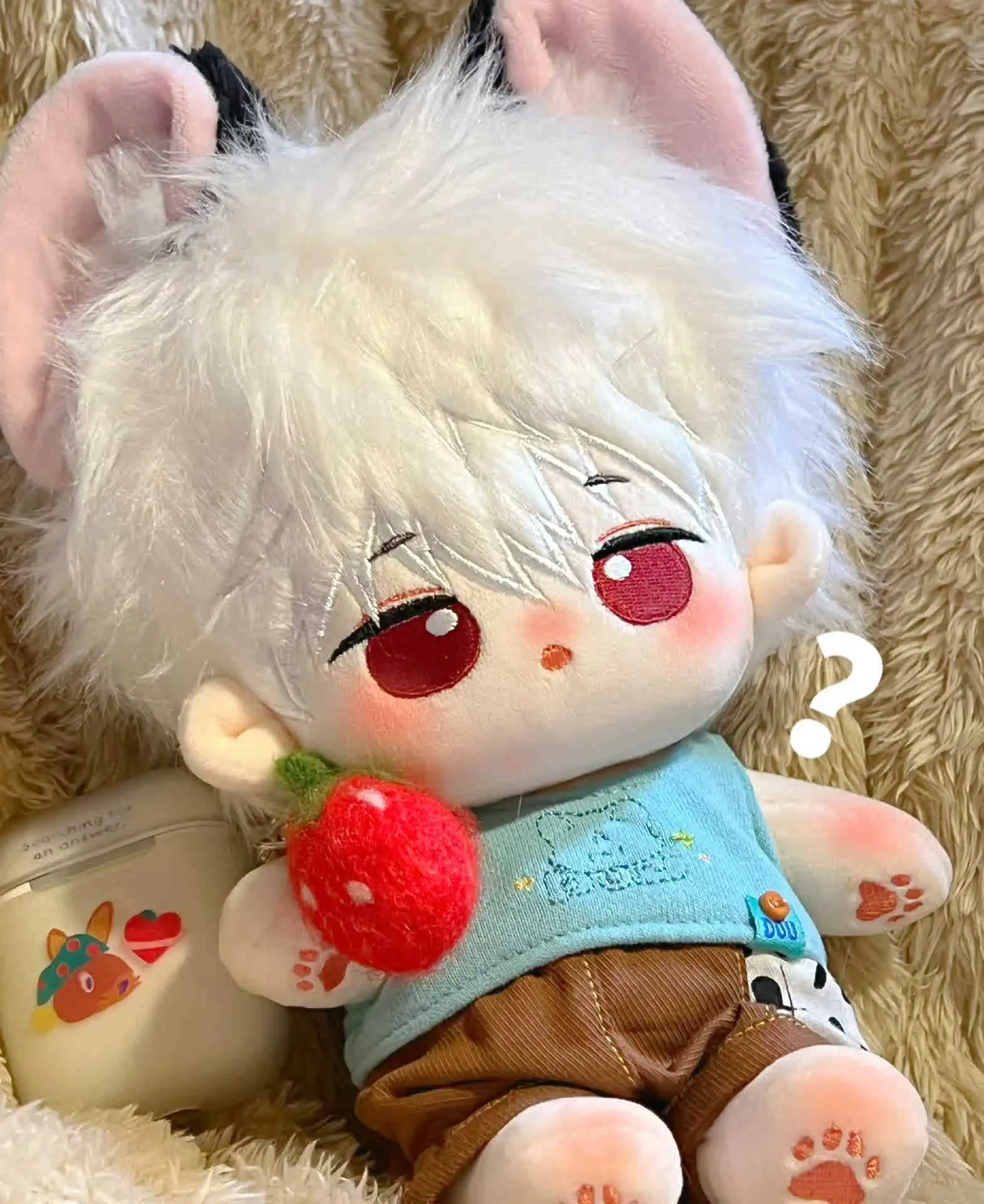 

Anime GINTAMA Sakata Gintoki 20cm Plush Stuffed Body Cosplay Stuffed Dress Up s Plushie Pillow Mascot Gift