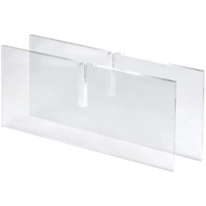 Прозрачная прозрачная акриловая подставка для книг 2 предмета чтения открытых и