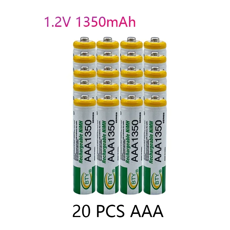 1,2 в AAA батарея 1350 мАч Ni-MH перезаряжаемая AAA батарея для CD/MP3-плееров, фонарей, пультов дистанционного управления