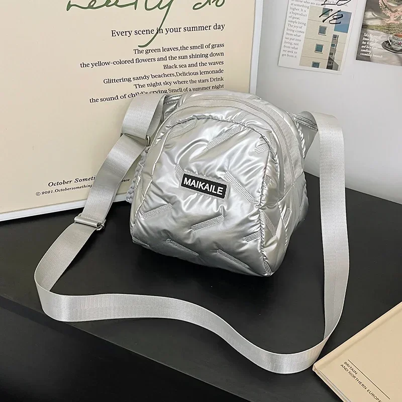 Женские сумки через плечо из однотонной искусственной кожи на молнии Лидер